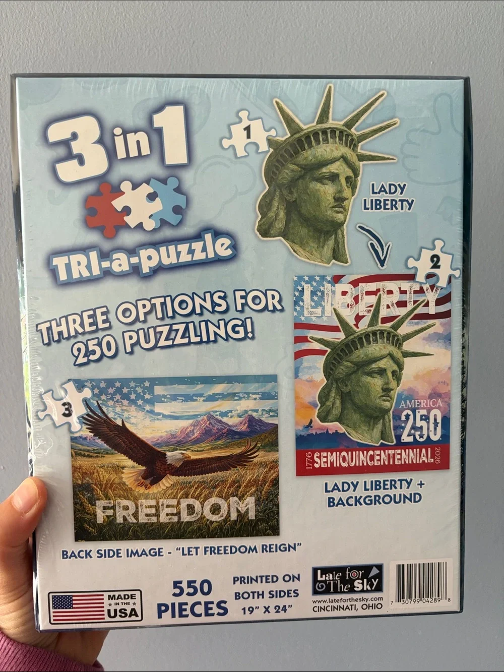 Liberty Semiquincentennial America 250 Piece Puzzle Statue of Liberty BRAND NEW